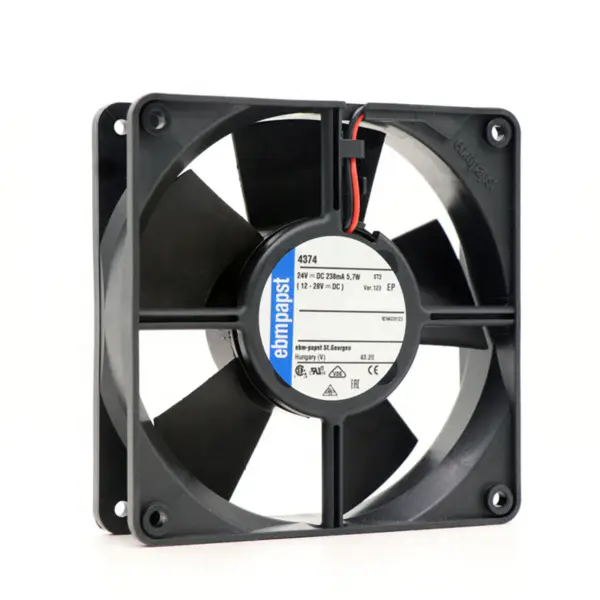 Alkuperäinen uusi Ebmpapst MULTIFAN 24VDC 12CM 4374-123 105.9CFM 3000RPM aksiaalinen jäähdytystuuletin