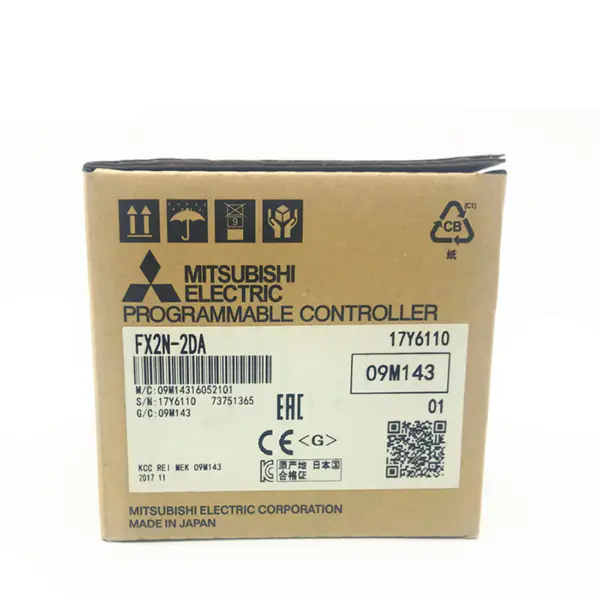Kuuma myynti Mitsubishi FX2N-sarjan PLC FX2N 2DA Analoginen lähtömoduuli FX2N-2DA