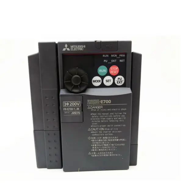 1.5 KW Mitsubishi 3-vaiheinen AC DC Power taajuusmuuttaja taajuusmuuttaja Drive Series 1.5KW FR-E720-1.5K Manuaalinen Guangzhou