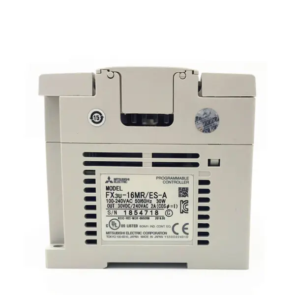 FX3U-16MR/ES-A Mitsubishi FX3U-16 FX3U-16M FX3U-16MR FX3U-16MR FX3U 16MR ES A PLC-pääyksiköt, joissa on 16 I/O:ta