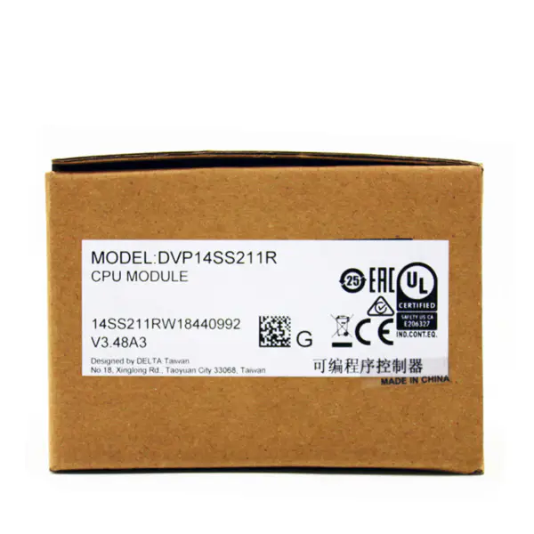 Delta DVP SS 14 SS2 14SS211R PLC 14SS2 DVP-14SS2 Digitaalinen CPU-moduuli DVP14SS211R, jossa on RS232-tulopaketti Industrial Ect (teollisuus)