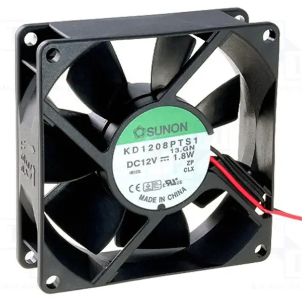 Alkuperäinen aito SUNON KD1208PTS1 8025 80*80*25mm DC12V 1.8W 2950RPM Alustan tehon jäähdytystuuletin