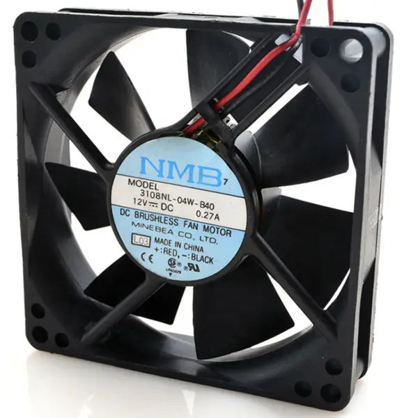 NMB 3108NL-04W-B40 DC 12V 0.19A 80*80*20mm alustan jäähdytystuuletin