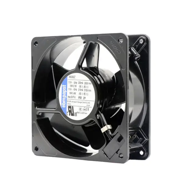 koko 120 x 120x 38mm 115 V AC Ilmavirta 180 m3 /h 3100rpm 4606Z ebmpapst jäähdytystuuletin