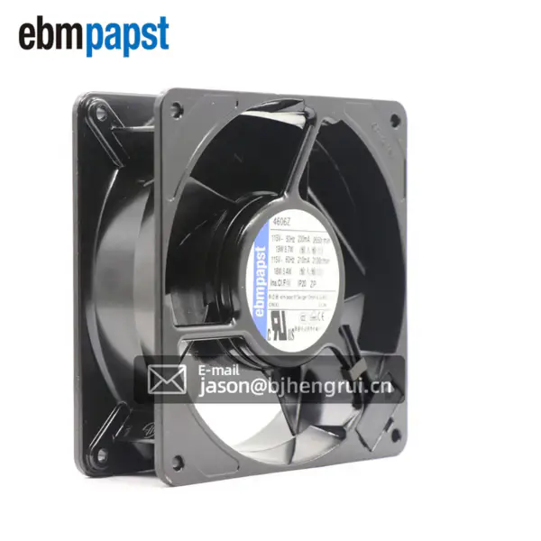 koko 120 x 120x 38mm 115 V AC Ilmavirta 180 m3 /h 3100rpm 4606Z ebmpapst jäähdytystuuletin