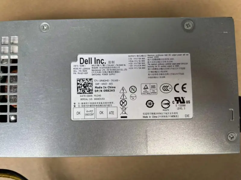 Dell DPS-220UB A L220AS-00 Virtalähde