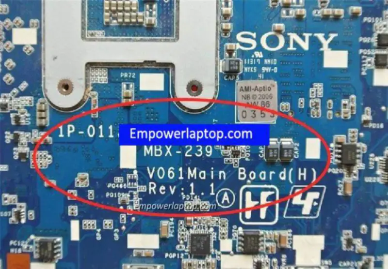 Sony VPC-CB MBX-239 A1848532A 1P-0113201-8011 emolevy