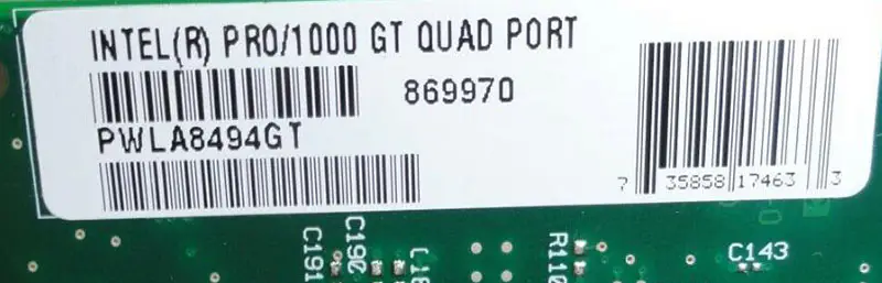 Intel PRO/1000 GT neliporttinen palvelinsovitin PWLA8494GT 82546GB