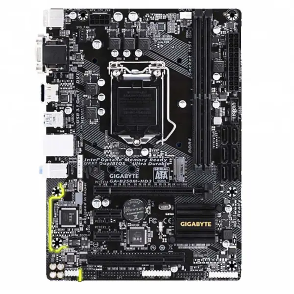 Gaming emolevy Gigabyte B250m-hd3 tukee I3 I5 I3 I5
