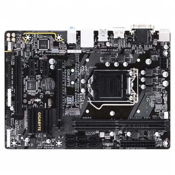 Gaming emolevy Gigabyte B250m-hd3 tukee I3 I5 I3 I5