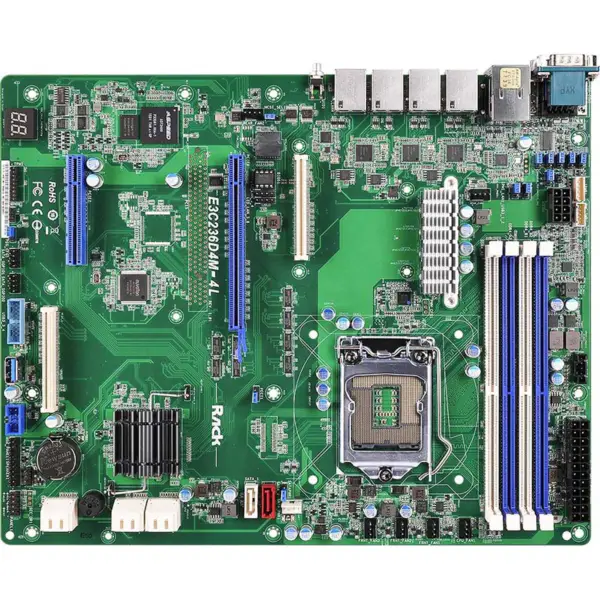 Asrock E3c236d4m-4l Lga1151 C236 Ddr4 tuki E3-1200 V5 V6:lle