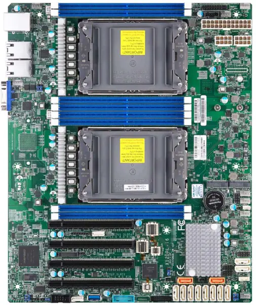 X12dpl-i6 Supermicro-emolevylle Lga-4189 Xeon Scalable -prosessoreille Pci-e 4.0 Sata3 (6 Gbps) Dual Lan Intel I210:llä X12dpl-i6