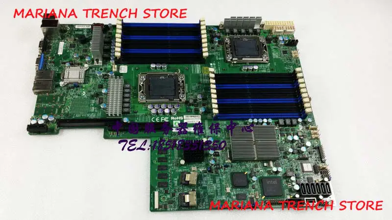 X8dtu-6f+ Supermicro-emolevylle Xeon-prosessori 5600/5500-sarjaan 82576 Kaksoisporttinen Gigabit Ethernet -ohjain Ipmi 2.0