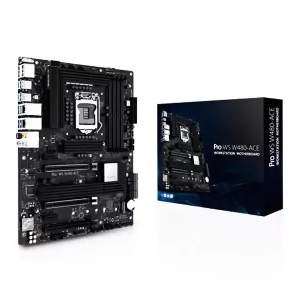 Pro Ws W480-ace Atx-työasemaemolevy Lga 1200 10./11. sukupolven Core I9/i7/i5/i3 Xeon W -prosessorit