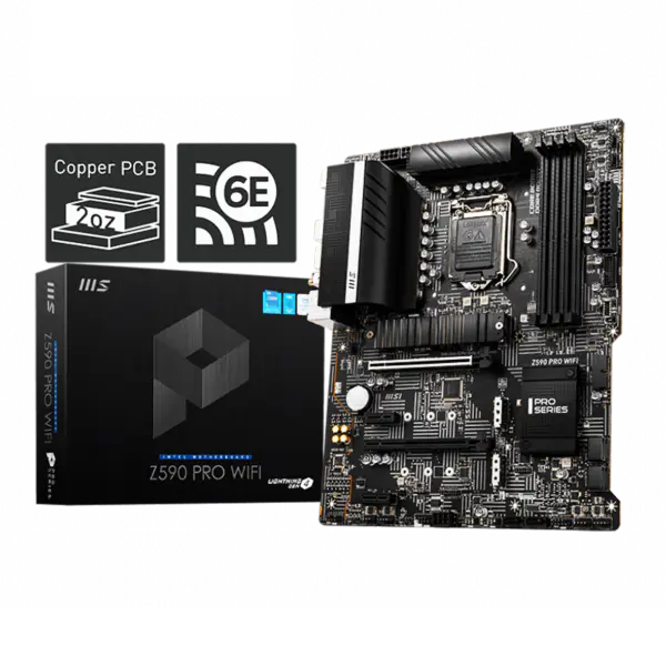 Emolevy Lga 1200 Z590m emolevy Ddr4 10. 11. Gen Z590 Pro Wifi