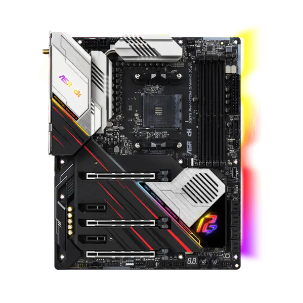 AsRock-emolevy Am4 Socket 2000 3000 4000 G-sarja 5000 ja 5000 G-sarjan prosessori X570 Phantom Gaming X