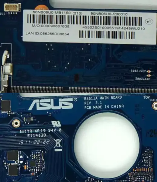 ASUS B451J B451JA -emolevy