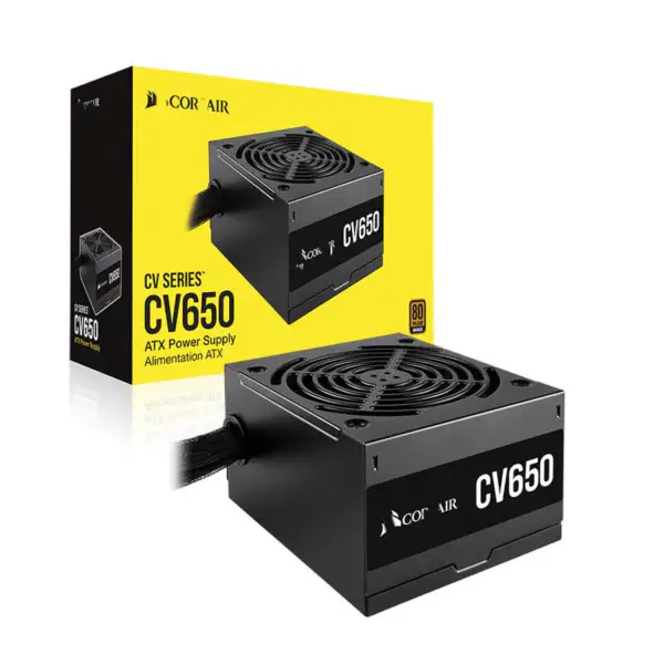 Cors Air Power Pc virtalähde Cv650 650w Atx korkea virtalähde 80plus hiljainen tuuletin Rps0128