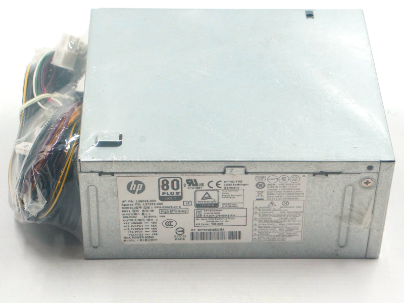 Verkkovirtalähde HP 800 Z2 G4 4Pin 650W kytkentävirtalähde DPS-650AB-30 A L36048-003 L36049-003 L57253-003
