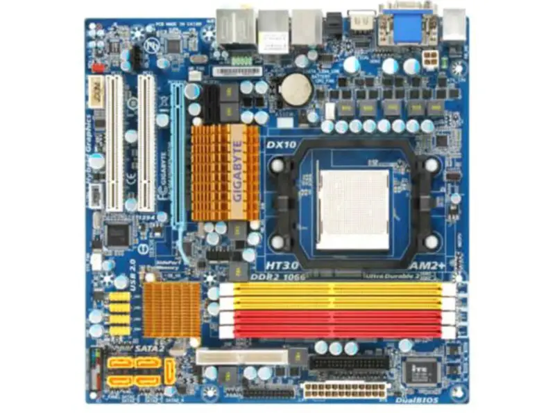 Gigabyte GA-MA78GPM-DS2H DDR2 SATA II -pöytätietokoneen emolevy