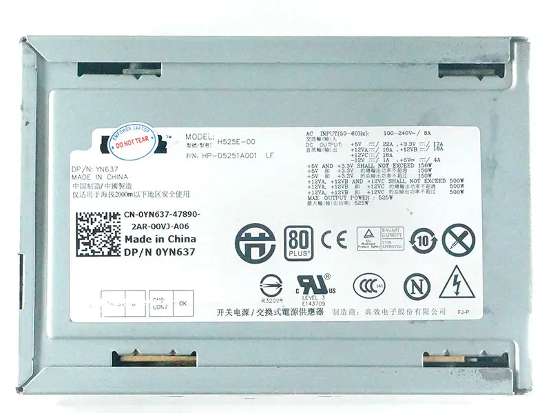 Dell YN637 YY922 Virtalähde