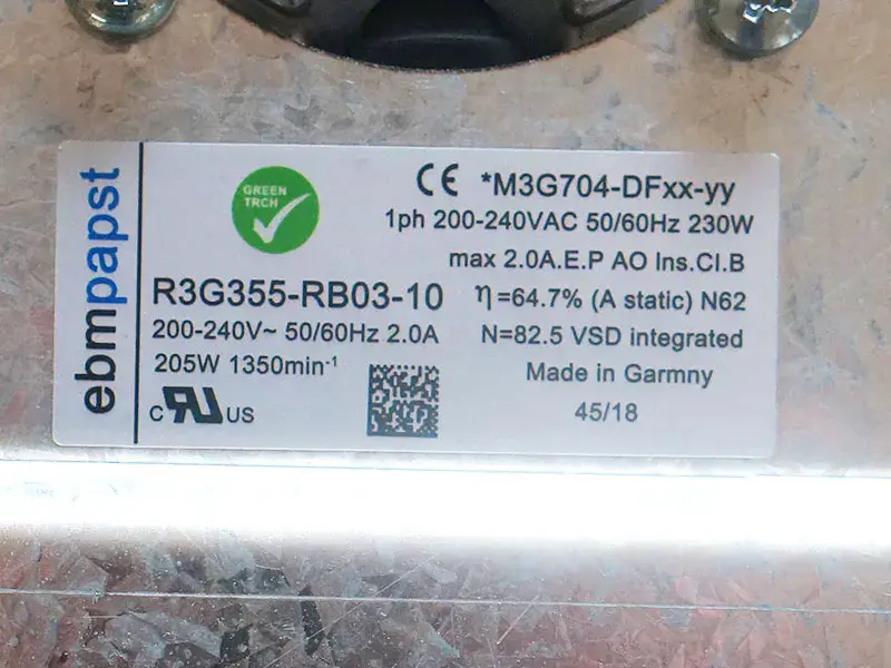Ebmpapst R3G355-RB03-10 tuuletin
