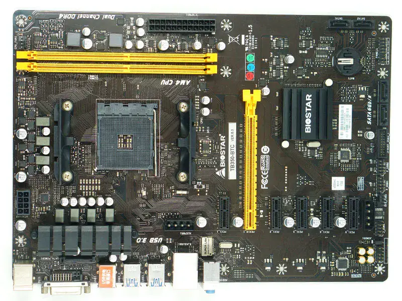 Biostar TB350-BTC emolevy Socket AM4 DDR4