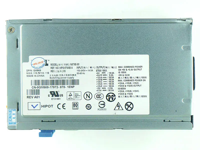 Dell H875E-00 N875EF-00 Virtalähde