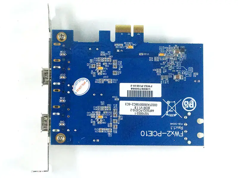 FWX2-PCIE10 Rev: 1.1 FWX2-PCIE10-2 1394-kaappauskortti
