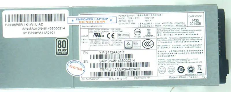 Advantech YM-2112A YM-2112AA01R Virtalähde