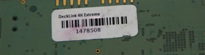 Blackmagic Design DeckLink 4K Extreme -kaappauskortti