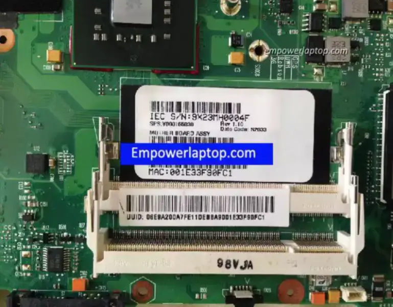 Toshiba satellite E105 GM45 6050A2218301-MB-A03 emolevy