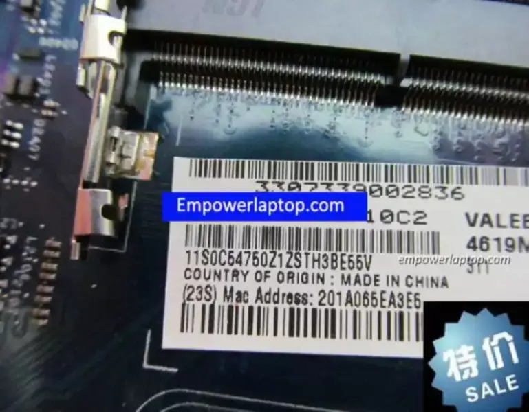 Lenovo E545 LA-8127P FRU:04X4809 emolevy