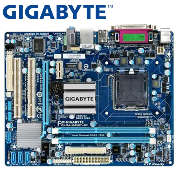 Gigabyte GA-G41MT-D3 Pöytätietokoneen emolevy G41 Socket LGA 775 Core 2 Pentium Celeron DDR3 8G:lle