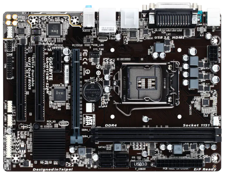 Gigabyte GA-H110M-S2PH emolevy LGA1151/DDR4/Mini-ITX-emolevy LGA1151/DDR4/Mini-ITX