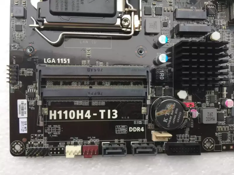 ECS H110H4-TI3 Emolevy H110 piirisarja LGA1151 Mini-ITX