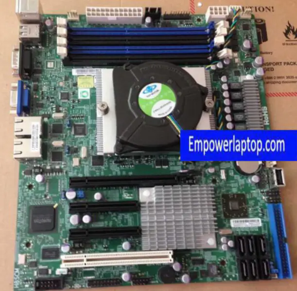 SuperMicro H8SCM SR5650 DDR3 C32 -emolevy tukee 4/6/8-ydintä ja cpu-tuuletinta.