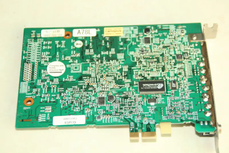 Canopus HDRECS Z08-PC-703 Pegasus Multi-format Real-time Video Editing Acquisition Card -monimuotoinen reaaliaikainen videonmuokkauskortti