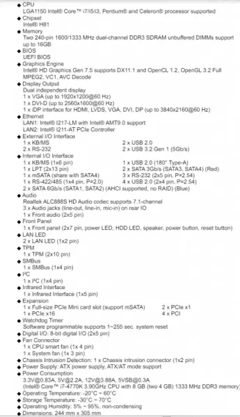 IEI IMBA-H810-R10 IMBA-H810-ECO-R10 Rev:1.0 emolevy