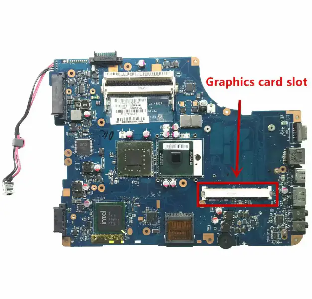 Toshiba Satellite L500 L550 L555 KSWAA LA-4982P K000086430 Kannettavan tietokoneen emolevy, jossa on oma grafiikkapiiri