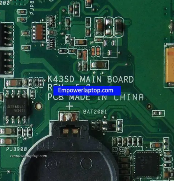 Asus K43SD -emolevy