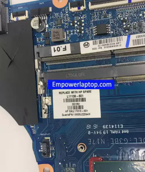 HP TPN-Q195 17-AN 17T-AN G3BE N17E DAG3BAMBAF0 L11138-601 L11138-001 L11138-501 Emolevy