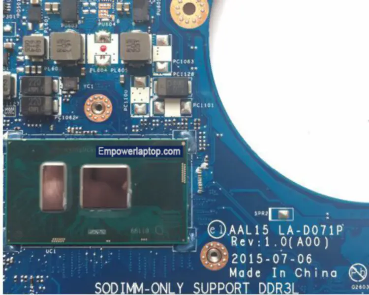 Dell 5559 AAL15 LA-D071P -emolevy 5559 AAL15 LA-D071P