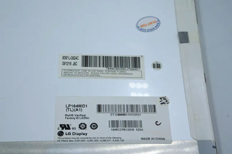 LG LP164WD1-TLA1 LCD-paneeli