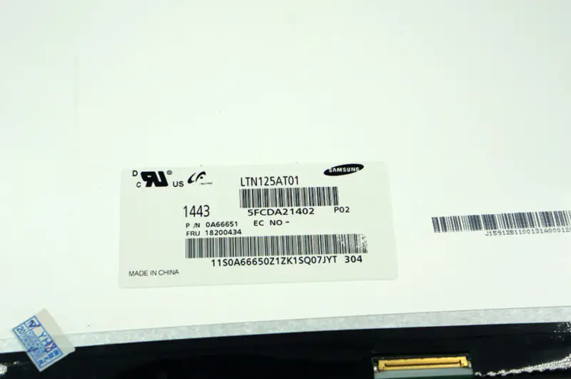 12,5 tuuman LTN125AT01 B125XW01 B125XW01 V.0 LP125WH2 TLB1 Lenovo U260 U201 X220 X220I LCD-näyttö LCD-näyttöön
