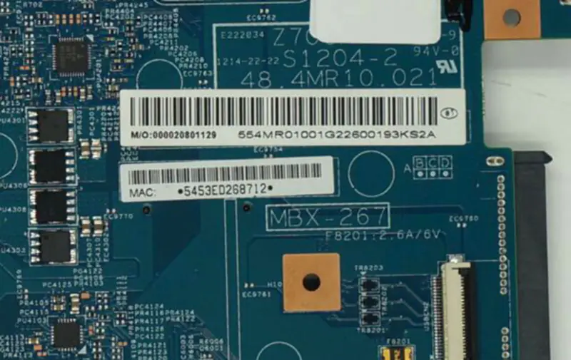 Sony MBX-267 -emolevy