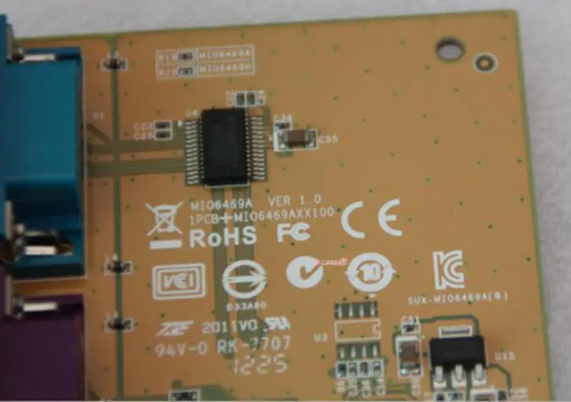 Sunix MIO6469A Sarjallinen rinnakkainen PCI-e-kortti RS232 LPT1 emolevyyn