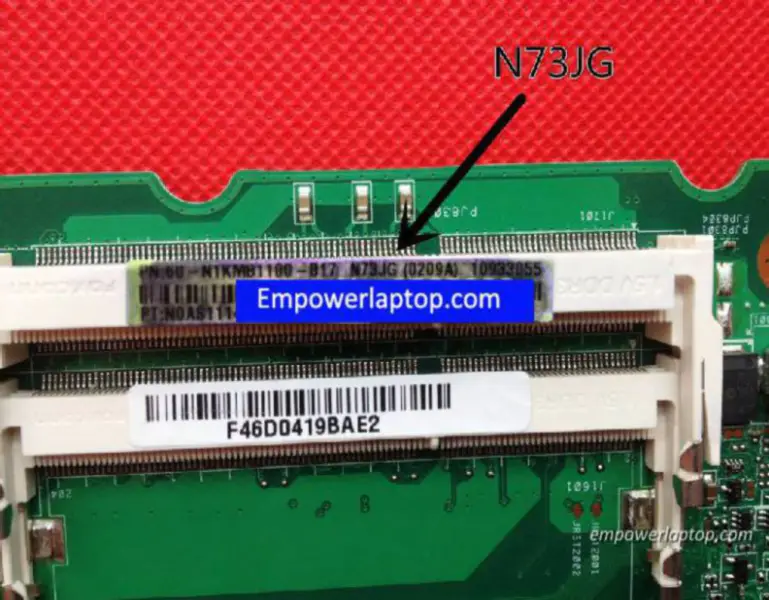 Asus N73JG -emolevy