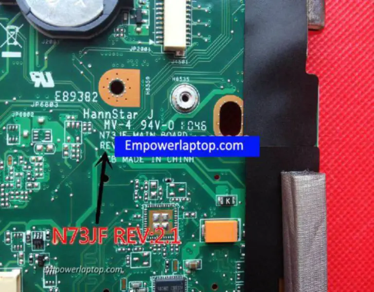 Asus N73JG -emolevy