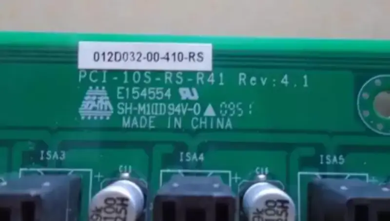 PCI-10S-RS-R41 Rev:4.1 pohjalevy